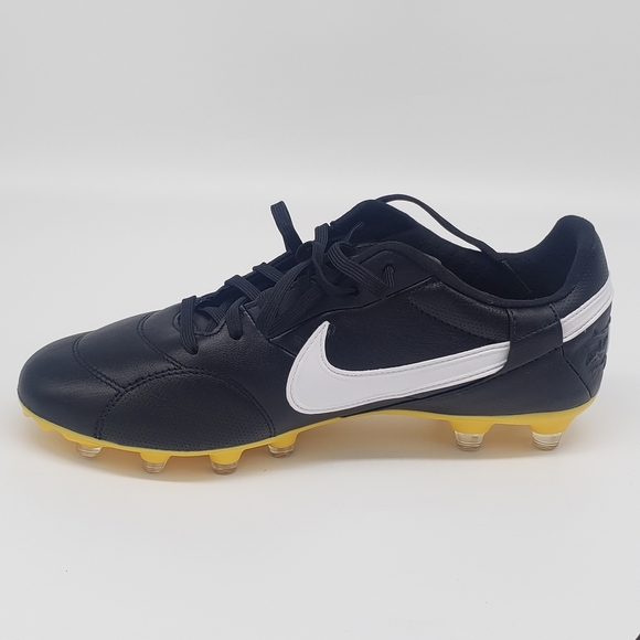 Nike Premier III FG Soccer Cleats Black White-Amarillo AT5889-005 Men’s Size 7Y - Picture 3 of 9